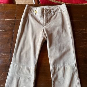Banana Republic beige suede size “0”